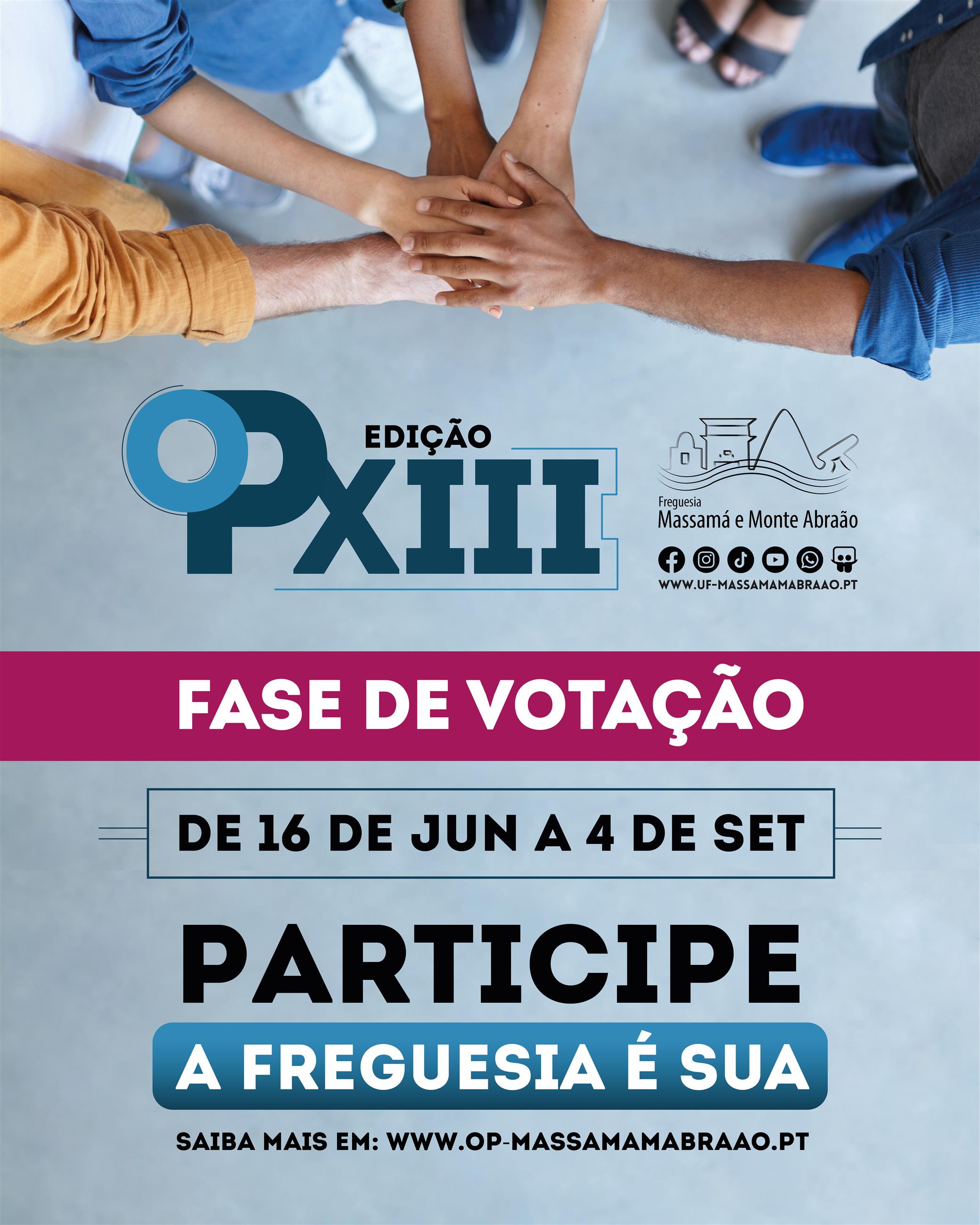 Fase de Votação -13.ª edição OP Massamá e Monte Abraão